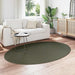 Vloerkleden Ovaal HUARTE Bosgroen 140 x 200 cm 100% Polyester