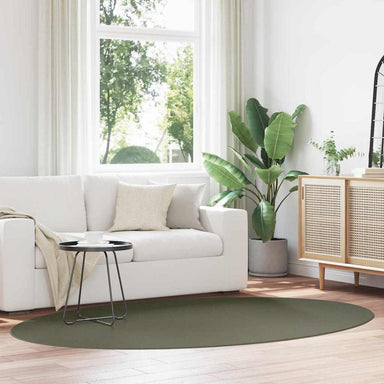 Vloerkleden Ovaal HUARTE Bosgroen 160 x 230 cm 100% Polyester