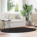 Vloerkleden Ovaal HUARTE Zwart 120 x 170 cm 100% Polyester