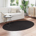 Vloerkleden Ovaal HUARTE Zwart 120 x 170 cm 100% Polyester