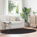 Vloerkleden Ovaal HUARTE Zwart 140 x 200 cm 100% Polyester