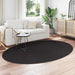 Vloerkleden Ovaal HUARTE Zwart 160 x 230 cm 100% Polyester