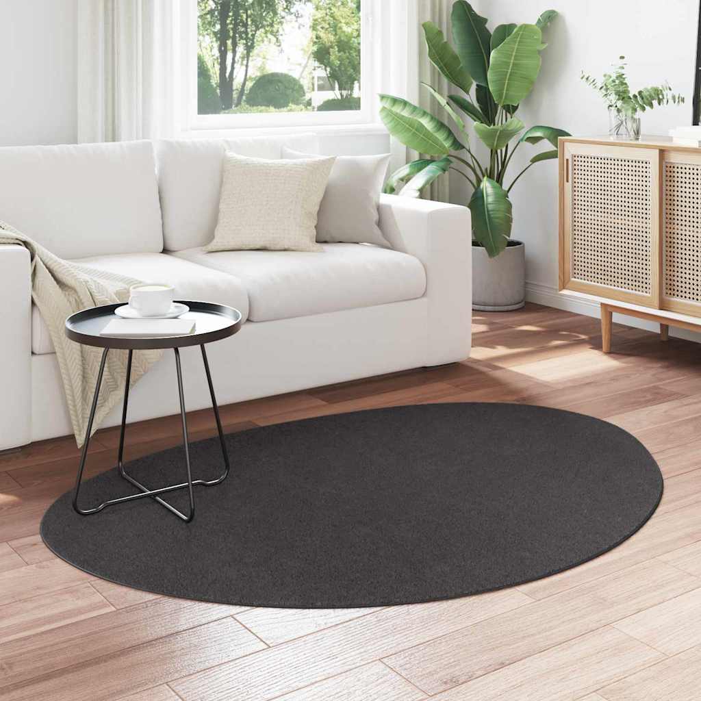 Vloerkleden HUARTE Antraciet 120 x 170 cm Polyester