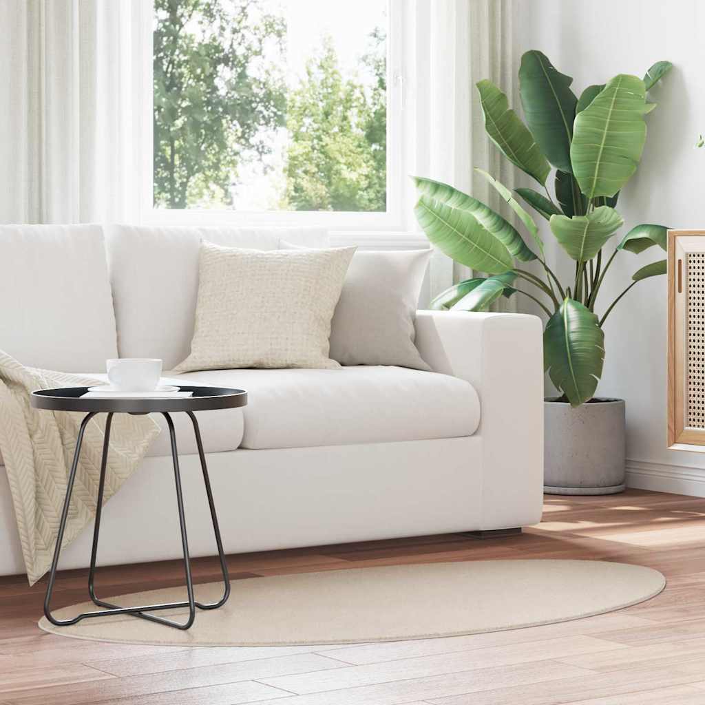 Tapijt HUARTE Beige 80 x 150 cm Polyester