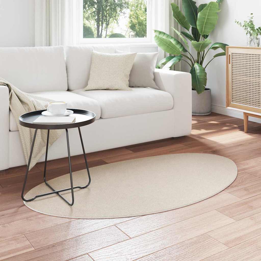 Tapijt HUARTE Beige 80 x 150 cm Polyester