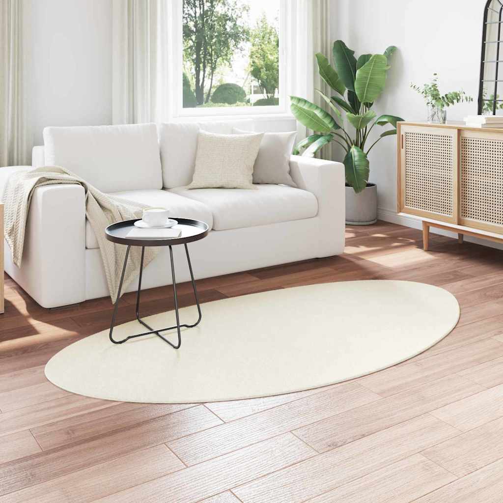 Vloerkleden HUARTE Crème 80 x 150 cm Polyester