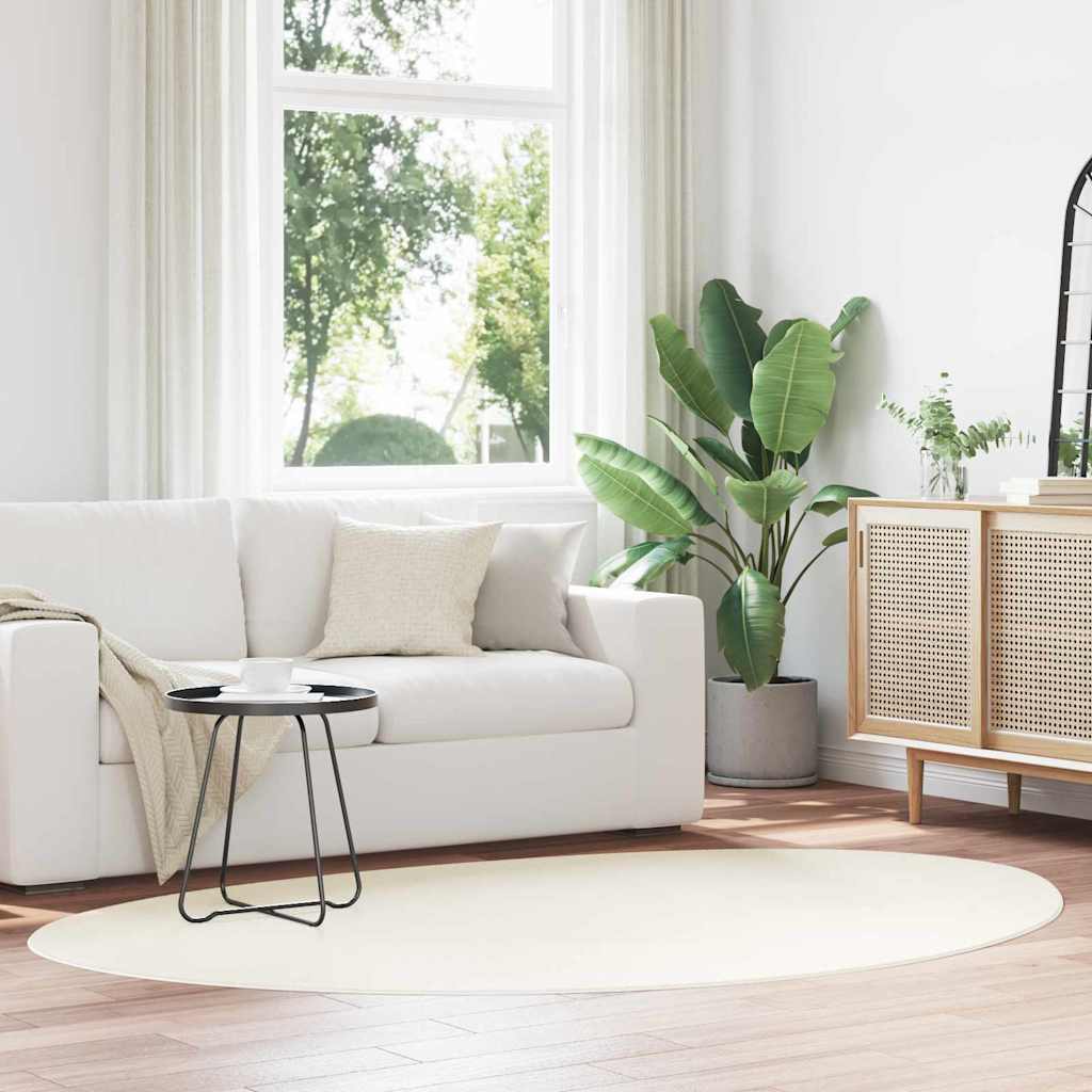 Vloerkleden HUARTE Crème 140 x 200 cm Polyester
