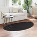Tapijt HUARTE Zwart 80 x 150 cm Polyester