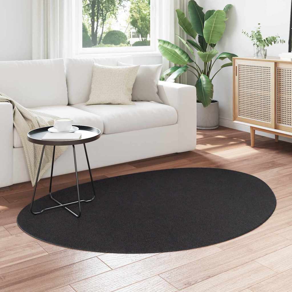 Vloerkleden HUARTE Zwart 120 x 170 cm Polyester