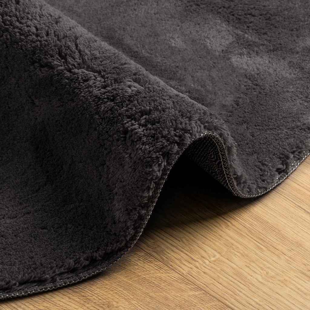 Tapijt HUARTE Antraciet 80 x 150 cm Polyester