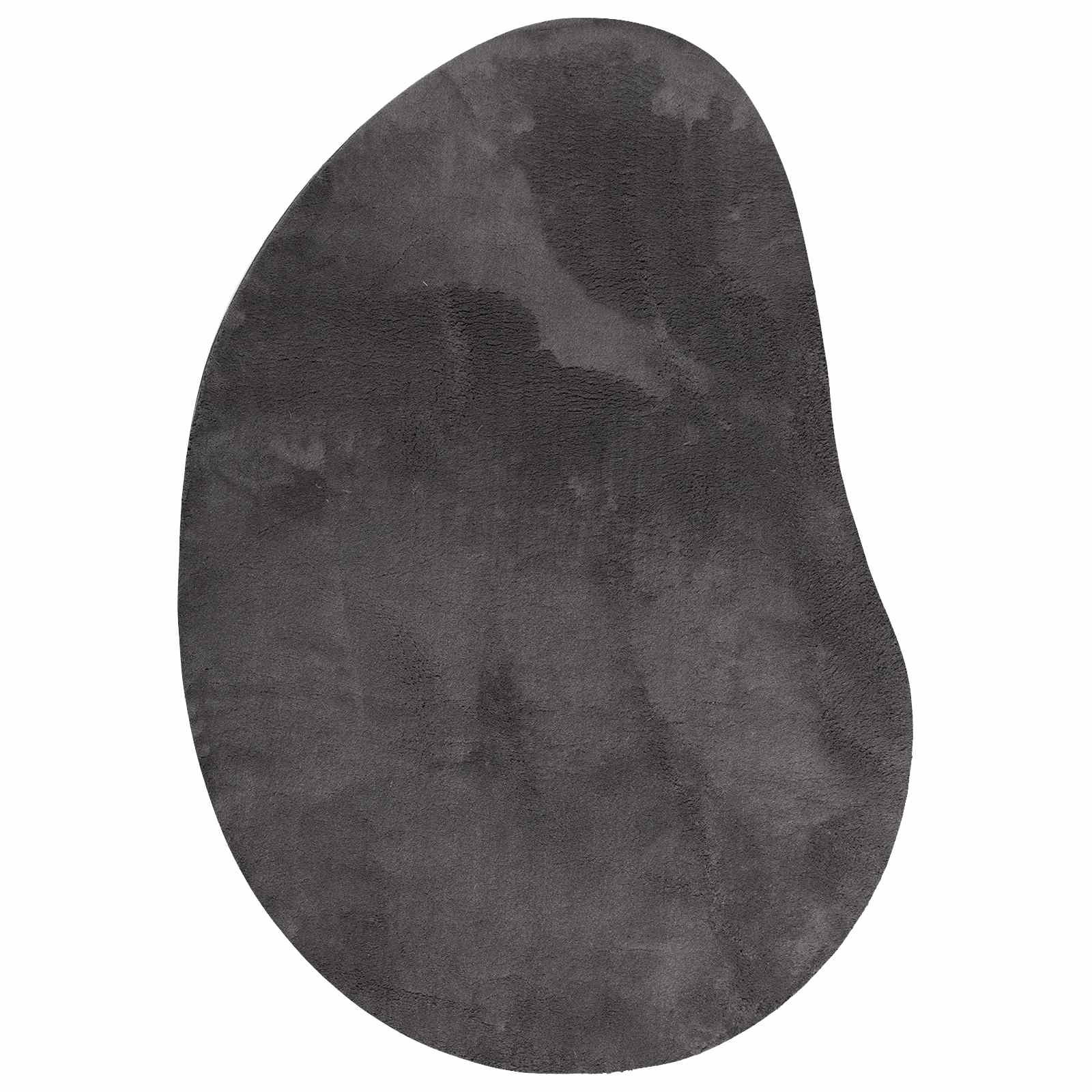 Tapijt HUARTE Antraciet 100 x 200 cm Polyester