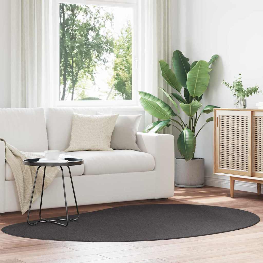 Vloerkleden HUARTE Antraciet 140 x 200 cm Polyester