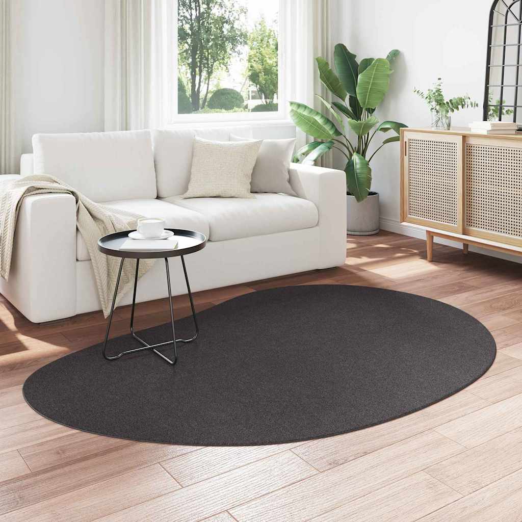 Vloerkleden HUARTE Antraciet 140 x 200 cm Polyester