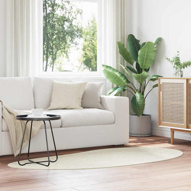 Vloerkleden HUARTE Crème 100 x 200 cm Polyester