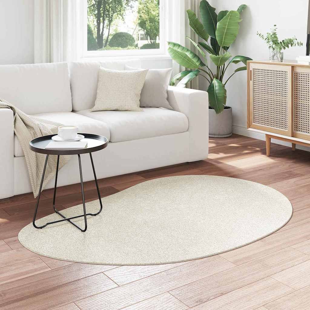 Vloerkleden HUARTE Crème 120 x 170 cm Polyester