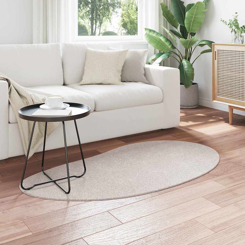Vloerkleden HUARTE Zand 80 x 150 cm Polyester