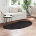 Tapijt HUARTE Zwart 80 x 150 cm Polyester