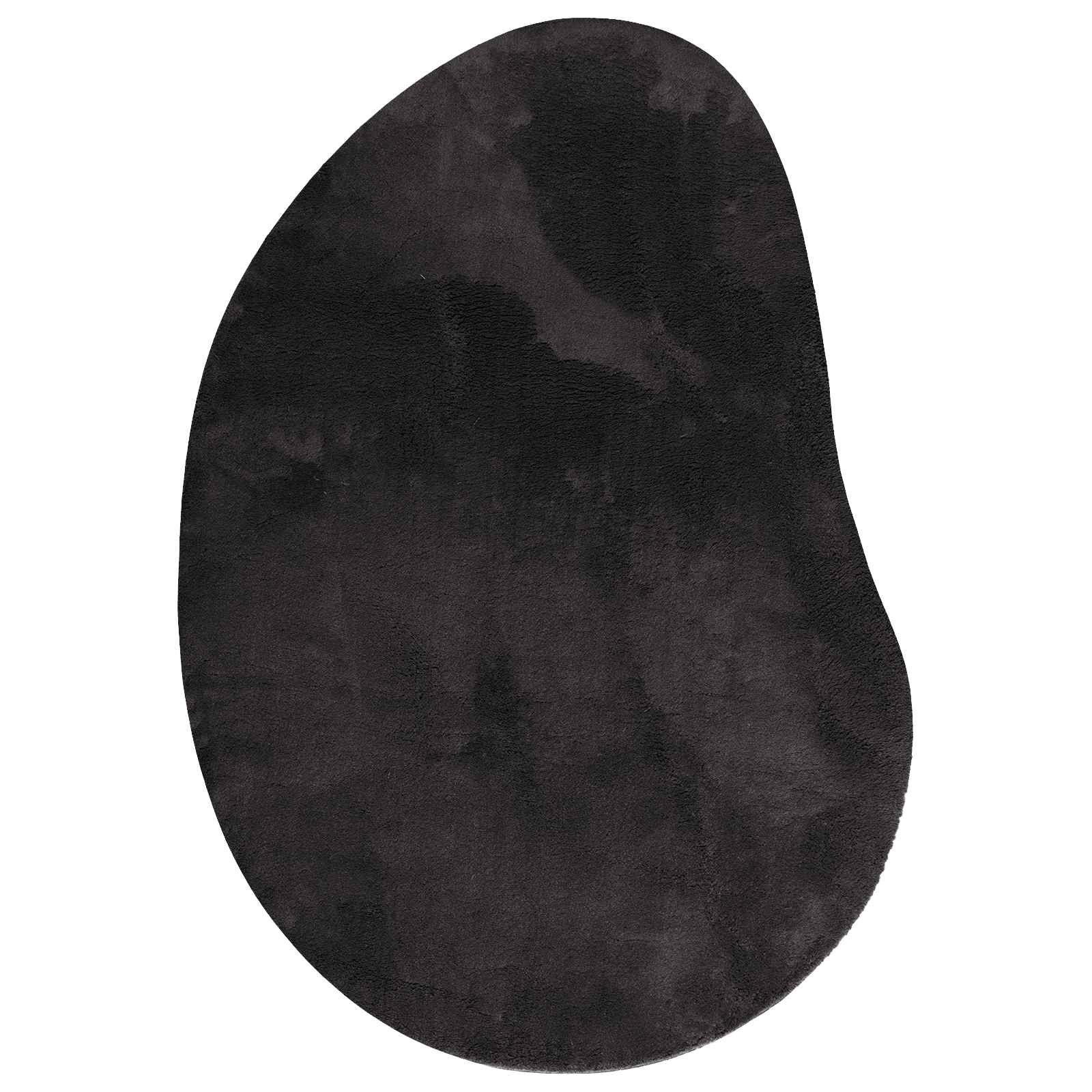 Tapijt HUARTE Zwart 80 x 150 cm Polyester