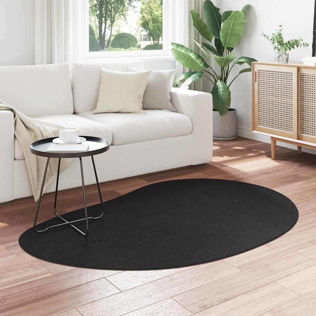 Vloerkleden HUARTE Zwart 120 x 170 cm Polyester