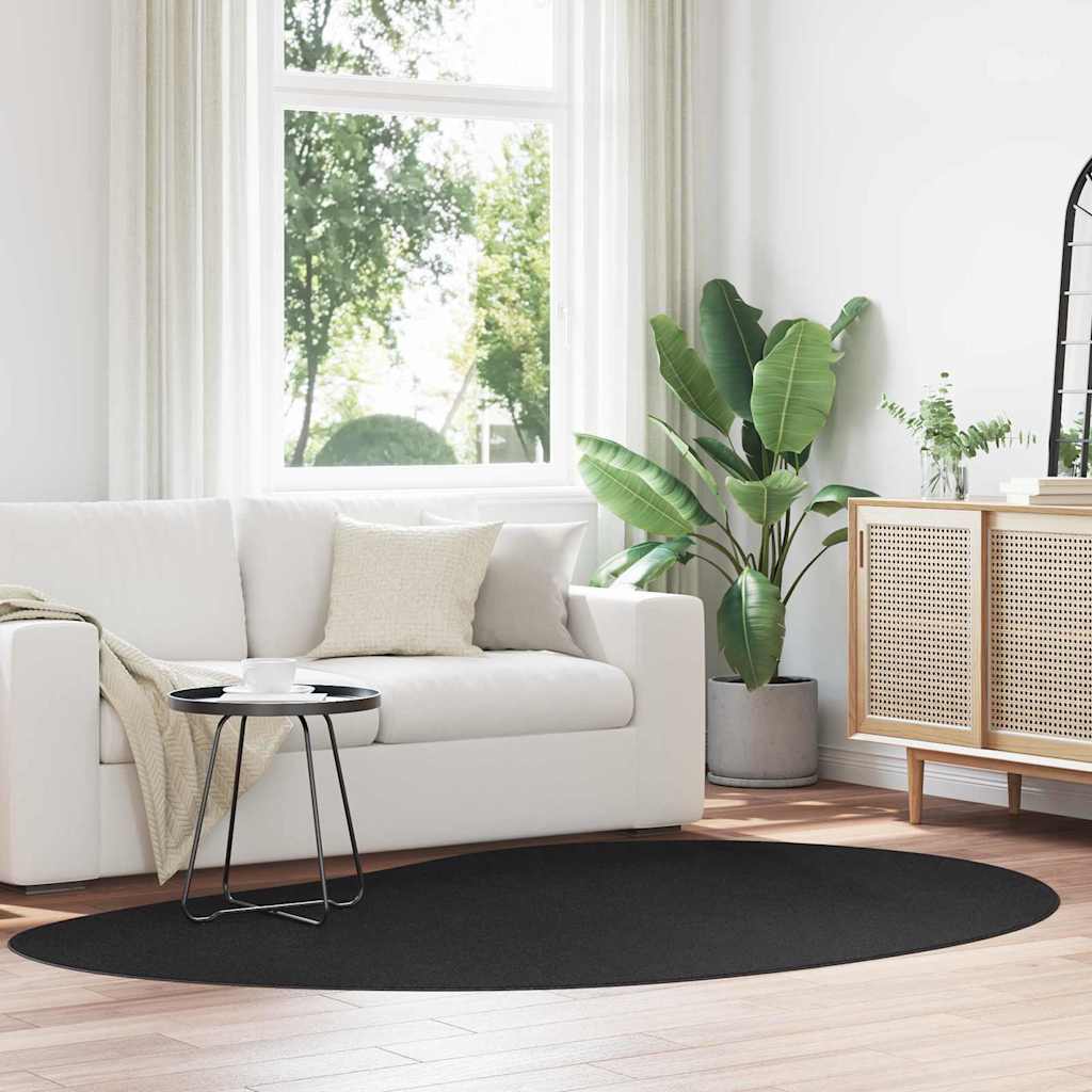 Vloerkleden HUARTE Zwart 160 x 230 cm Polyester