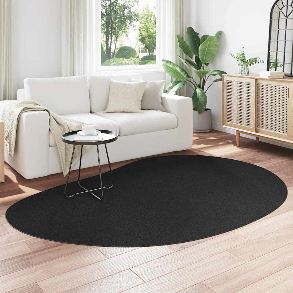 Vloerkleden HUARTE Zwart 160 x 230 cm Polyester