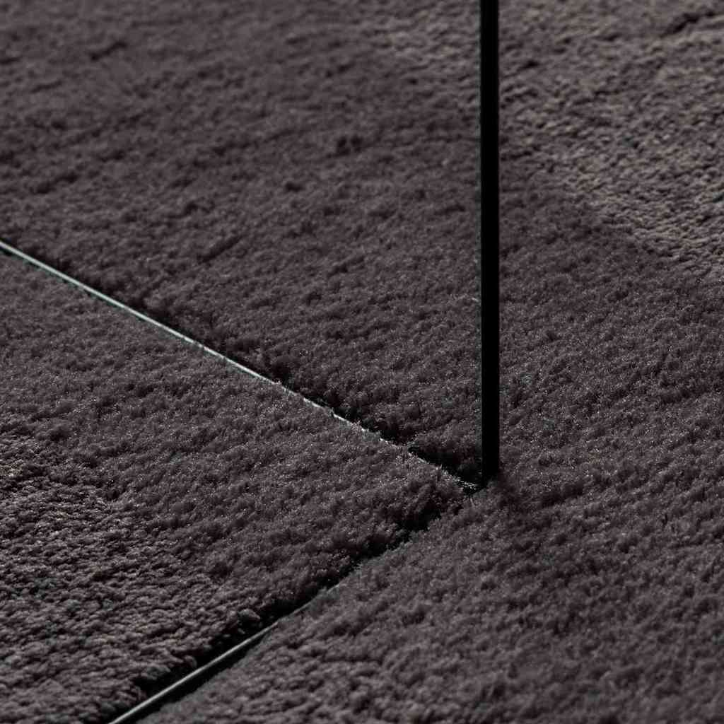 Tapijt HUARTE Antraciet 80 x 150 cm Polyester