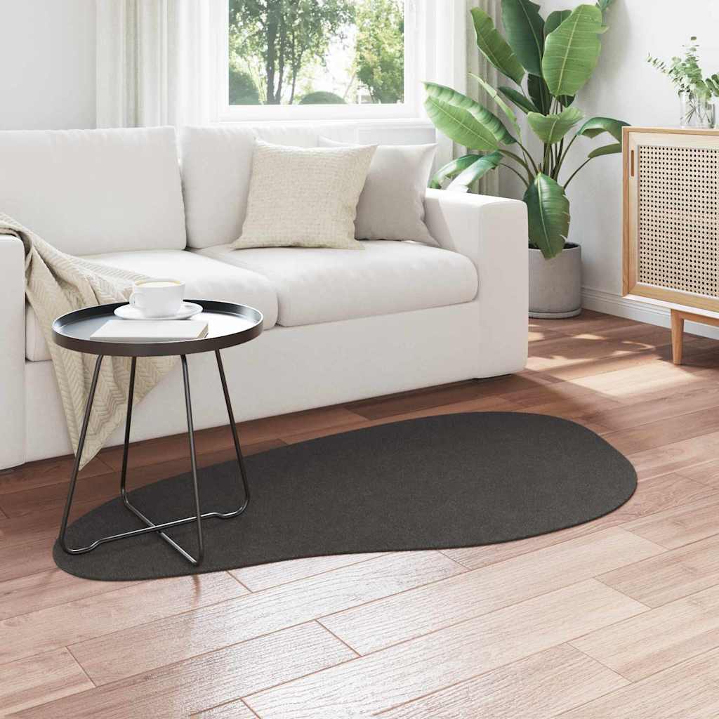 Tapijt HUARTE Antraciet 80 x 150 cm Polyester
