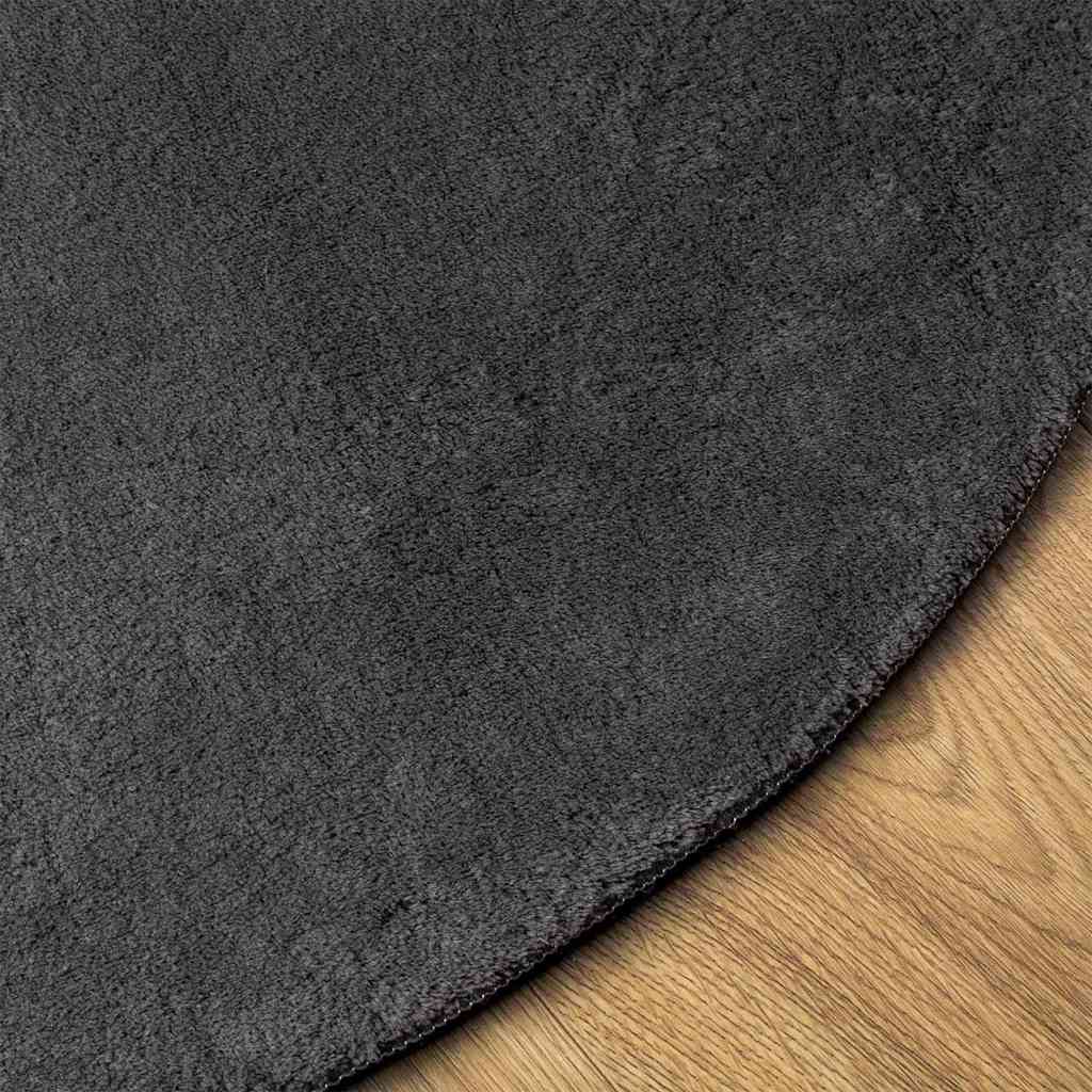 Tapijt HUARTE Antraciet 100 x 200 cm Polyester