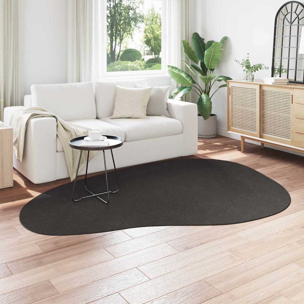 Tapijt HUARTE Antraciet 160 x 230 cm Polyester