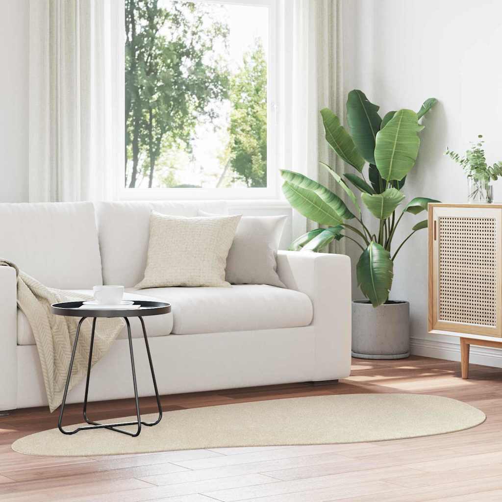 Vloerkleden HUARTE Beige 100 x 200 cm Polyester