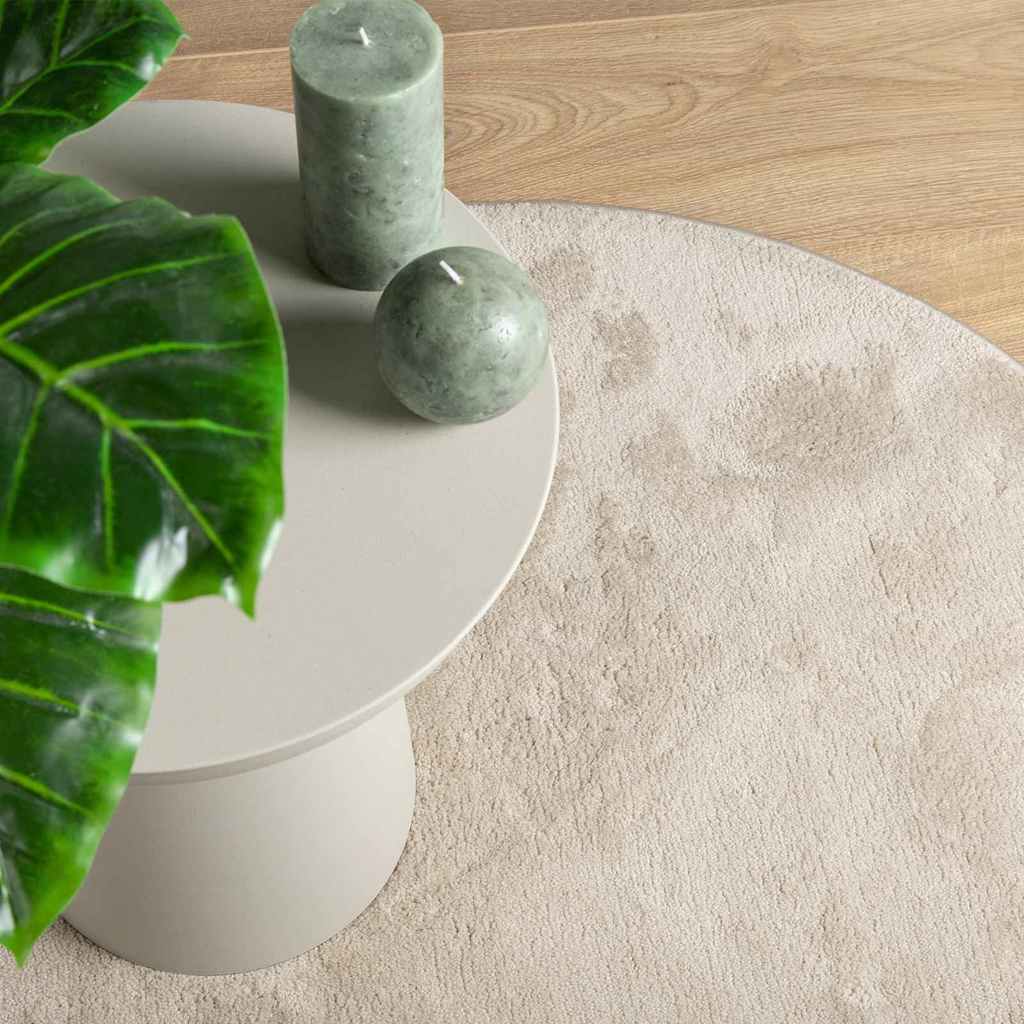 Tapijt HUARTE Beige 120 x 170 cm Polyester