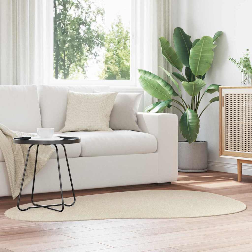 Tapijt HUARTE Beige 120 x 170 cm Polyester