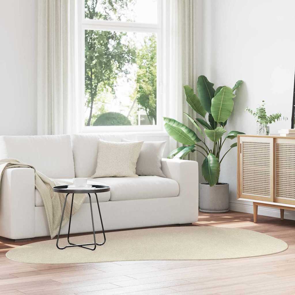 Vloerkleden HUARTE Beige 160 x 230 cm Polyester