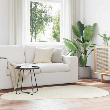 Vloerkleden HUARTE Crème 140 x 200 cm Polyester