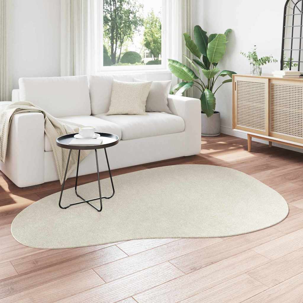 Vloerkleden HUARTE Crème 140 x 200 cm Polyester