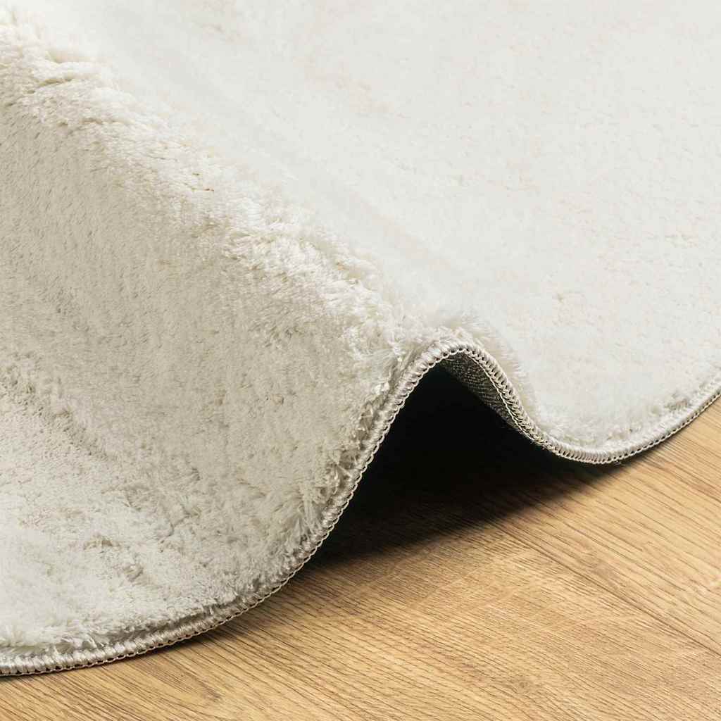 Tapijt HUARTE Crèmekleurig 160 x 230 cm Polyester