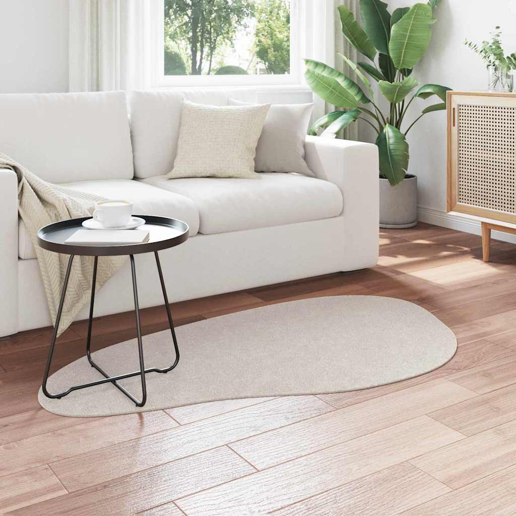 Vloerkleden HUARTE Zand 80 x 150 cm Polyester