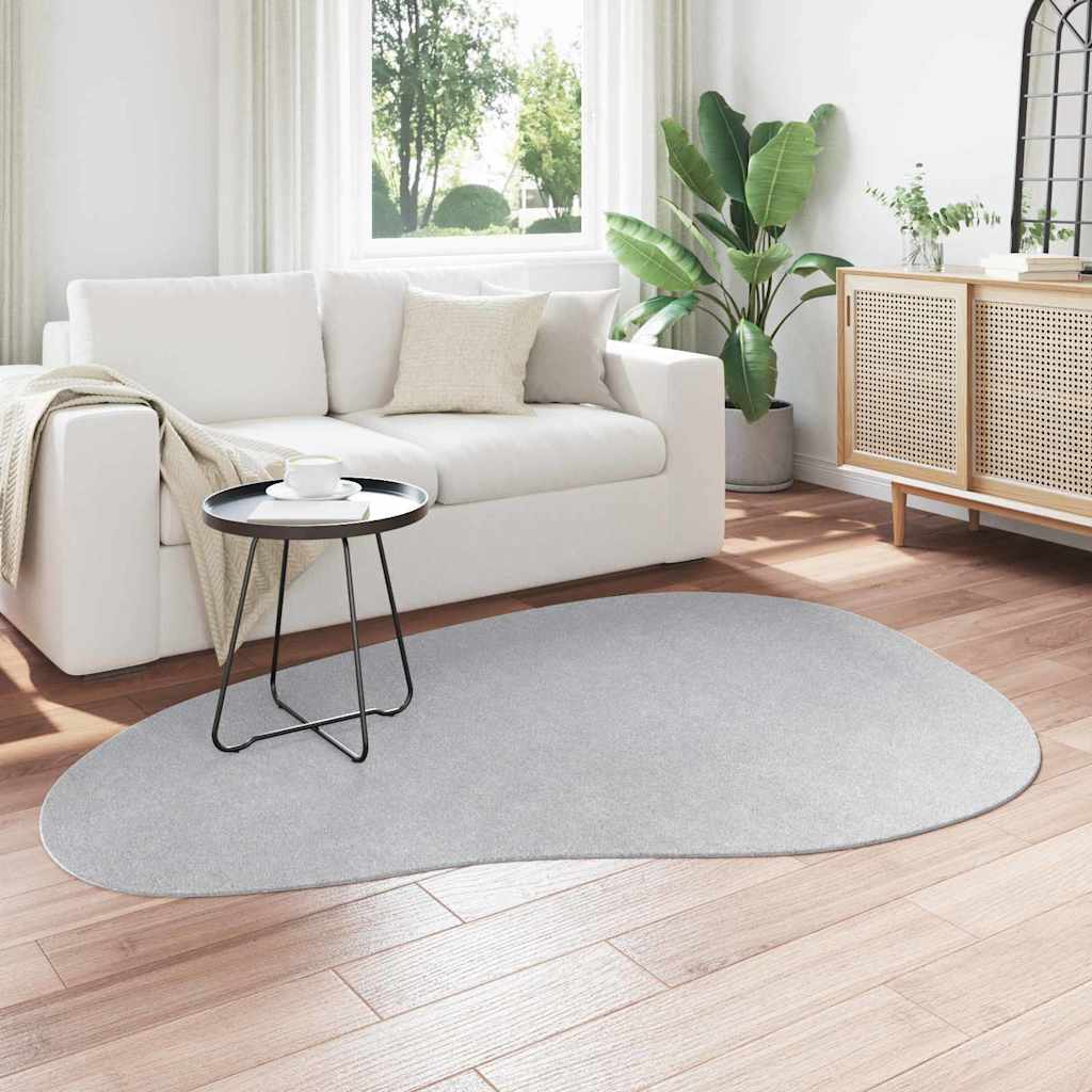 Tapijt HUARTE Grijs 140 x 200 cm Polyester