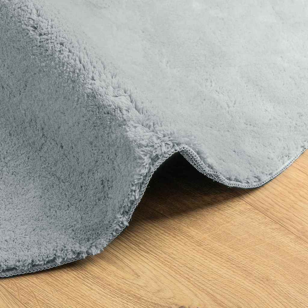 Tapijt HUARTE Grijs 160 x 230 cm Polyester