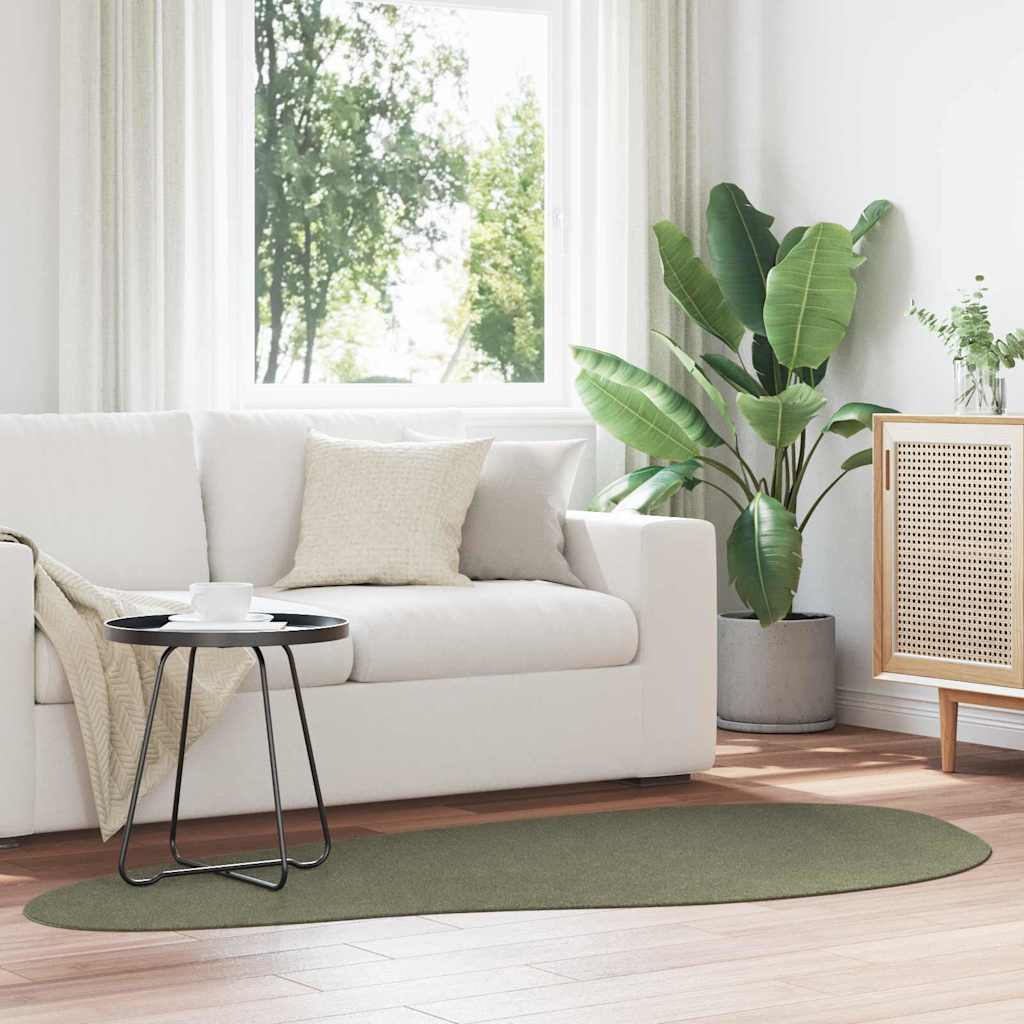 Vloerkleden HUARTE Bosgroen 100 x 200 cm Polyester