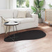 Tapijt HUARTE Zwart 80 x 150 cm Polyester
