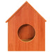 Kattenhuis 41x50x50 cm massief grenenhout wasbruin