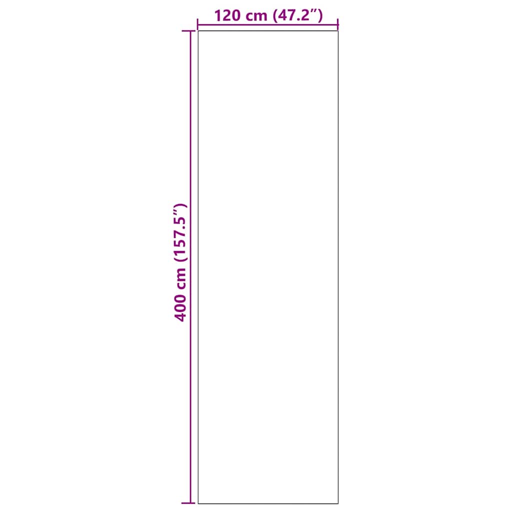 Deurmat Anders Zwart 120 x 400 cm Polyamide en PVC
