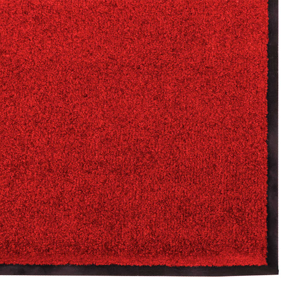 Deurmat Rood en Zwart 120 x 250 cm 100% Polyamide