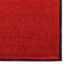 Deurmat Rood en Zwart 120 x 250 cm 100% Polyamide