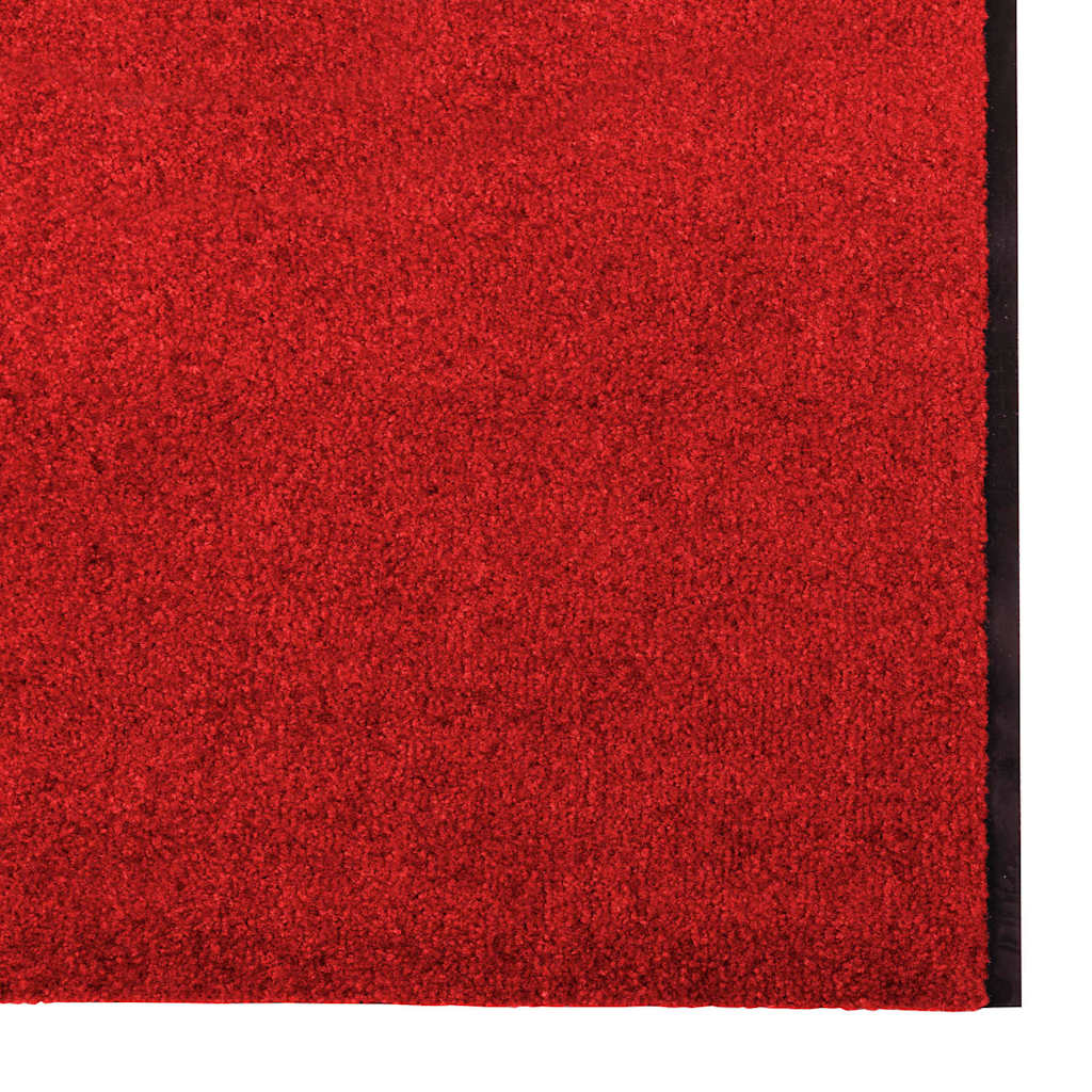 Deurmat Anders Rood en Zwart 120 x 400 cm Polyamide en PVC