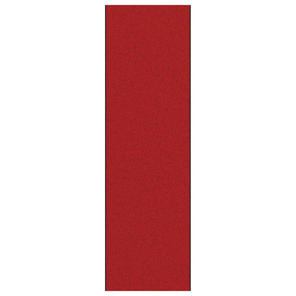Deurmat Anders Rood en Zwart 120 x 400 cm Polyamide en PVC