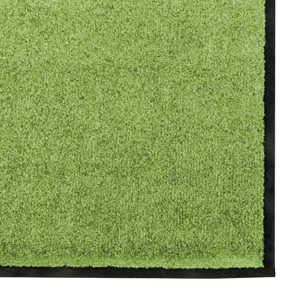 Deurmat Anders Groen en Zwart 120 x 250 cm Polyamide en PVC