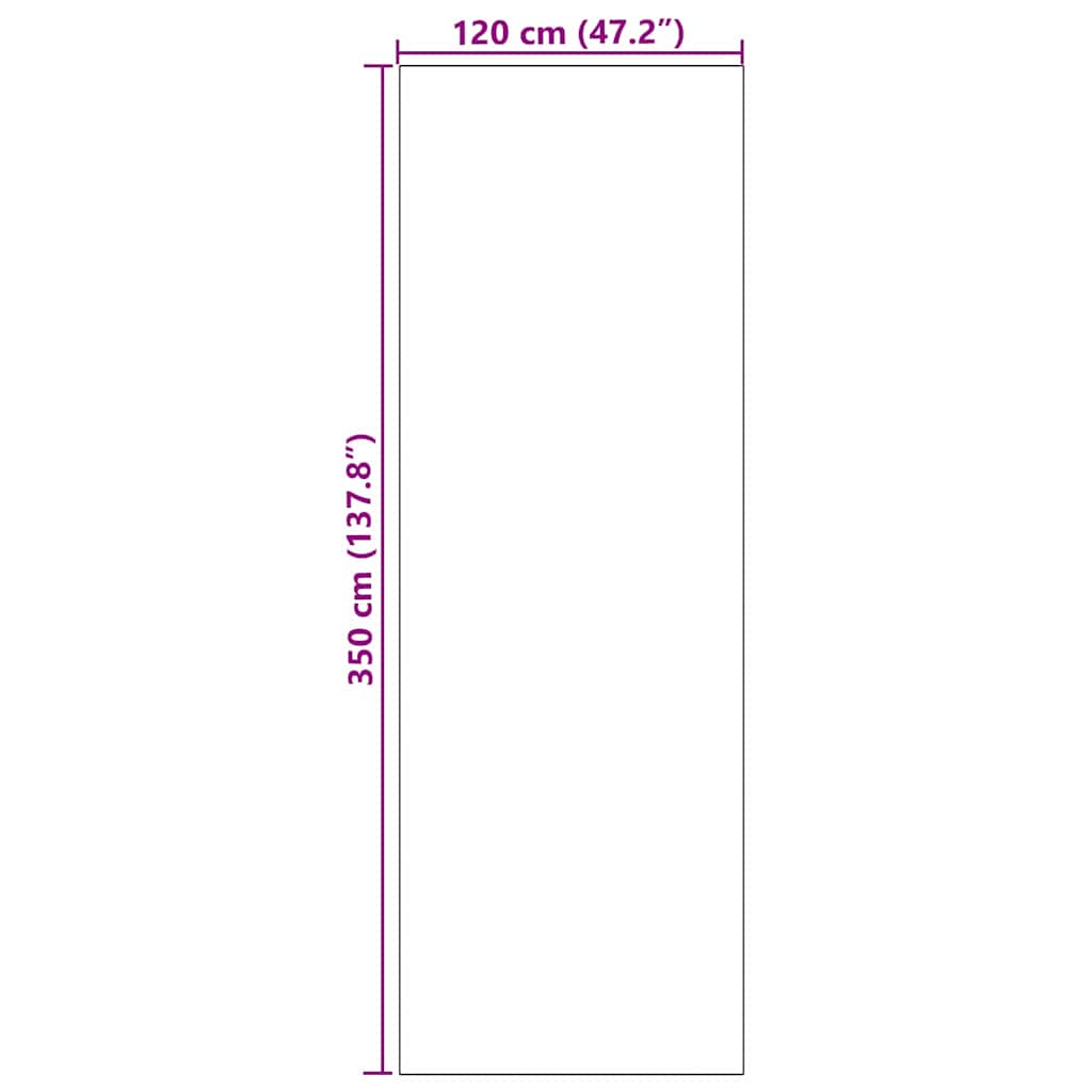 Deurmat Anders Groen en Zwart 120 x 350 cm Polyamide en PVC