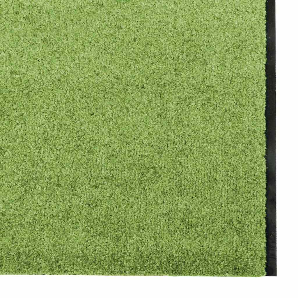Deurmat Groen en Zwart 120 x 400 cm 100% Polyamide